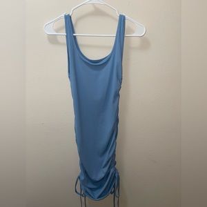 Blue body con dress - size small